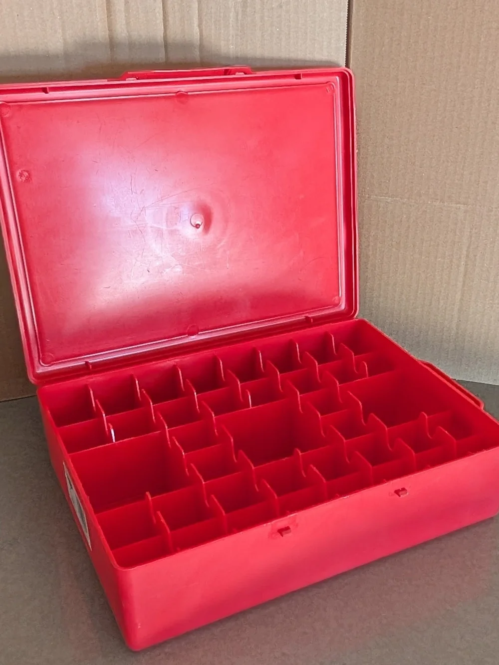 Red Carry Case with Assorted Matchbox Toy Cars